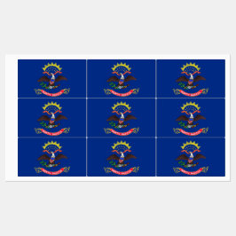 Patriotische Etiketten mit der Flagge des Staat vo