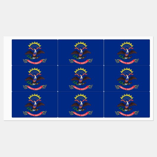 Patriotische Etiketten mit der Flagge des Staat vo (Blatt)