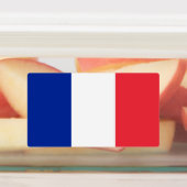Patriotische Etiketten mit der Flagge Frankreichs (Befestigt)