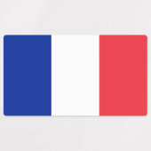 Patriotische Etiketten mit der Flagge Frankreichs (Design 1)