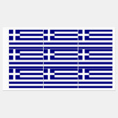 Patriotische Etiketten mit der Flagge Griechenland (Blatt)