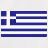 Patriotische Etiketten mit der Flagge Griechenland (Design 1)