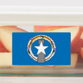 Patriotische Etiketten mit der Flagge von Nördlich (Befestigt)