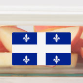 Patriotische Etiketten mit der Flagge von Quebec (Befestigt)