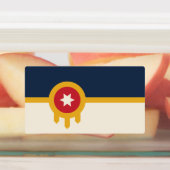 Patriotische Etiketten mit der Flagge von Tulsa, O (Befestigt)