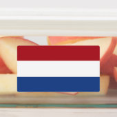 Patriotische Etiketten mit Flagge der Niederlande (Befestigt)