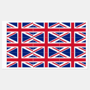 Patriotische Etiketten mit Flagge des Vereinigten 