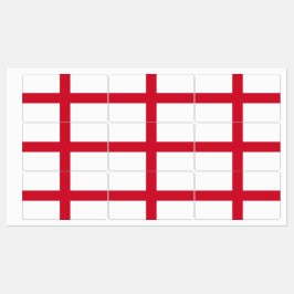 Patriotische Etiketten mit Flagge von England