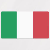 Patriotische Etiketten mit italienischer Flagge (Design 2)