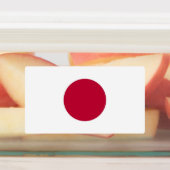 Patriotische Etiketten mit japanischer Flagge (Befestigt)