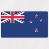 Patriotische Etiketten mit neuseeländischer Flagge (Design 1)