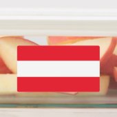 Patriotische Etiketten mit österreichischer Flagge (Befestigt)