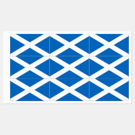 Patriotische Etiketten mit schottischer Flagge