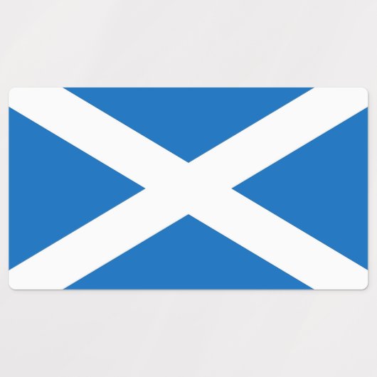 Patriotische Etiketten mit schottischer Flagge (Design 2)