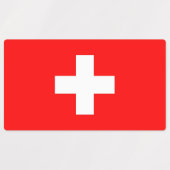 Patriotische Etiketten mit Schweizer Flagge (Design 1)