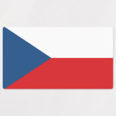 Patriotische Etiketten mit tschechischer Flagge (Design 1)