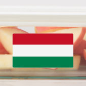Patriotische Etiketten mit ungarischer Flagge (Befestigt)