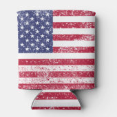 Patriotische Fahne am 4. Juli Dosenkühler (Rückseite)