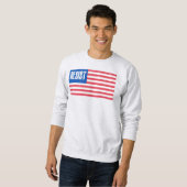 Patriotische Fahne widersteht Politik Sweatshirt (Vorne ganz)