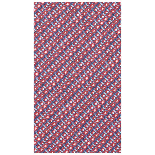 Patriotische Farben 4. Juli Tischdecke (Vorderseite)