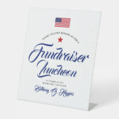 Patriotische Farben als politisch | Sockelschild (Vorderseite)