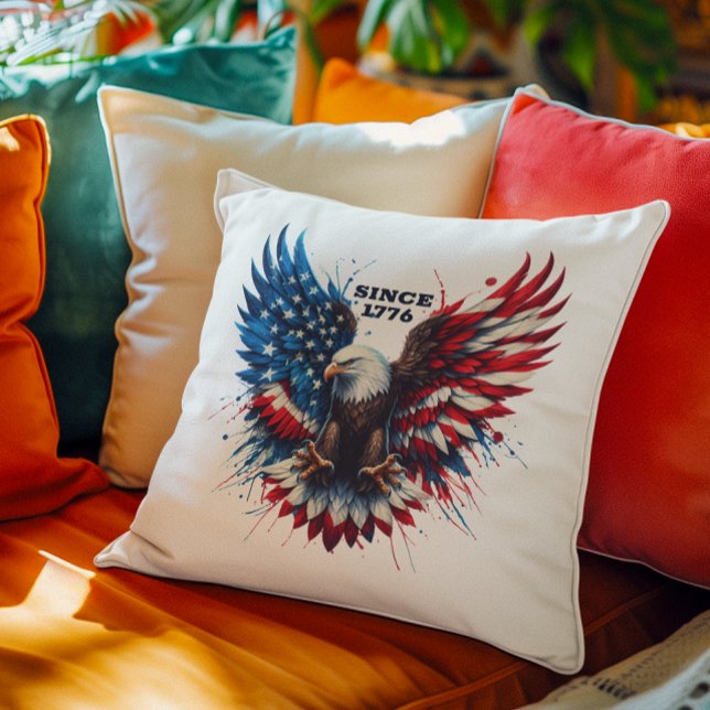 Patriotische Farben Amerika kühne Adler Kissen (Von Creator hochgeladen)