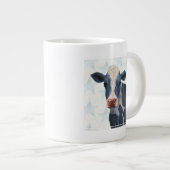 Patriotische Farm - Kuh Jumbo-Tasse (Vorderseite Rechts)