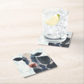 Patriotische Farm - Kuh Rechteckiger Pappuntersetzer (Vor Ort)