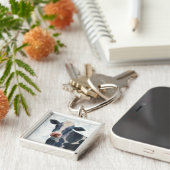 Patriotische Farm - Kuh Schlüsselanhänger (Seite)