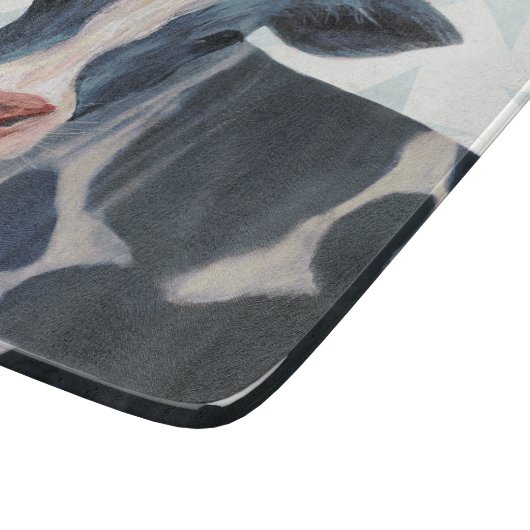 Patriotische Farm - Kuh Schneidebrett (Ecke)