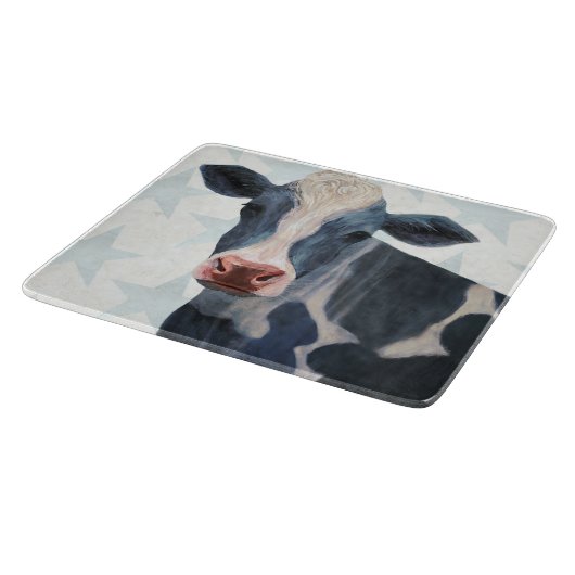 Patriotische Farm - Kuh Schneidebrett (Ecke)