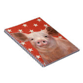 Patriotische Farm - Schwein Notizblock (Rechte Seite)