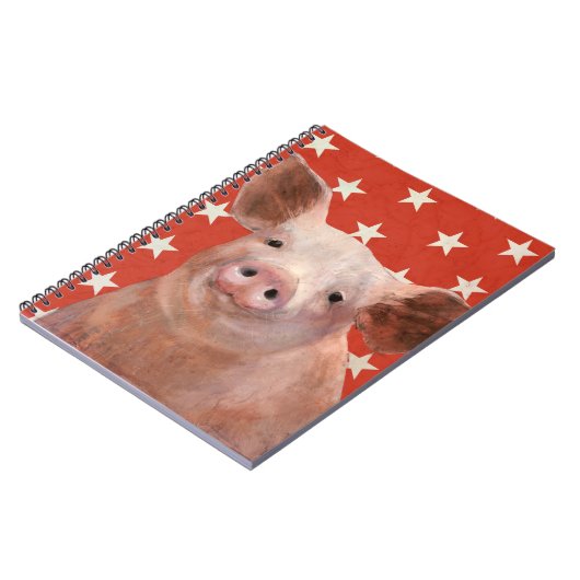 Patriotische Farm - Schwein Notizblock (Linke Seite)
