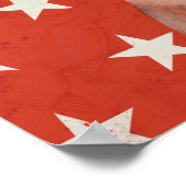 Patriotische Farm - Schwein Poster (Ecke)