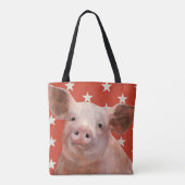Patriotische Farm - Schwein Tasche (Rückseite)