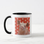 Patriotische Farm - Schwein Tasse (Links)
