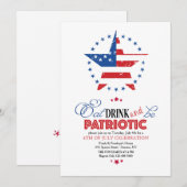 Patriotische Feier Einladung (Vorne/Hinten)