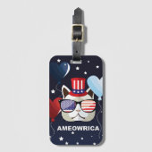 Patriotische Feier Gepäckanhänger (Vorderseite Vertikal)