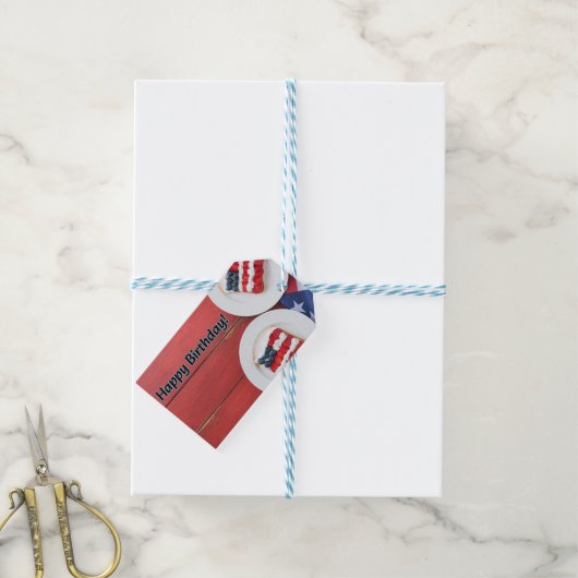 Patriotische Feier Geschenkanhänger (Mit Garn)