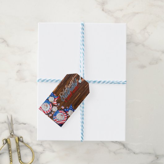 Patriotische Feier Geschenkanhänger (Mit Garn)