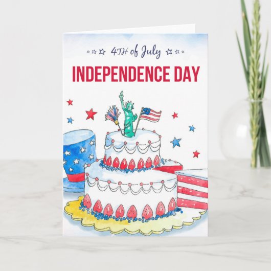 Patriotische Feier Karte (Vorderseite)