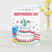 Patriotische Feier Karte (Gelbe Blume)