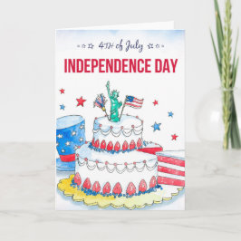 Patriotische Feier Karte