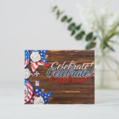 Patriotische Feier Karte (Stehend Vorderseite)