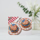 Patriotische Feier Karte (Stehend Vorderseite)