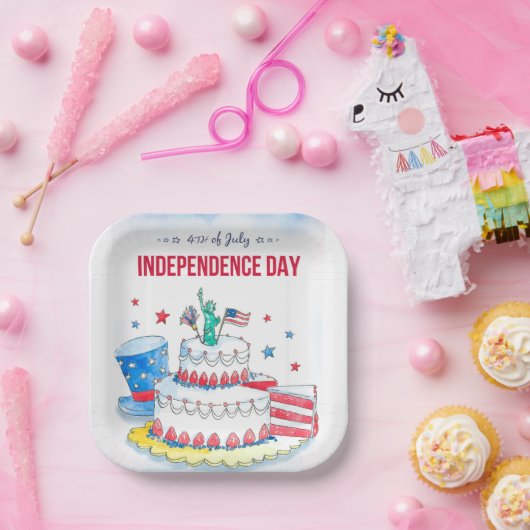 Patriotische Feier Pappteller (Party)