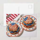 Patriotische Feier Postkarte (Vorne/Hinten)