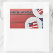 Patriotische Feier Rechteckiger Aufkleber (Tasche)