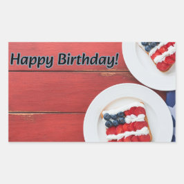 Patriotische Feier Rechteckiger Aufkleber