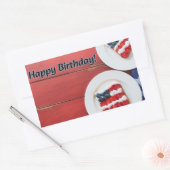 Patriotische Feier Rechteckiger Aufkleber (Umschlag)